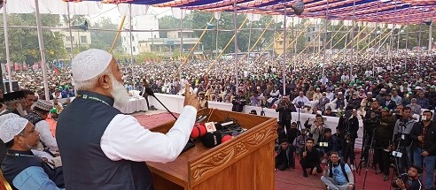 শনিবার মৌলভীবাজার সরকারী উচ্চ বিদ্যালয় মাঠে জেলা জামায়াতে-ইসলামী আয়োজিত কর্মী সম্মেলনে বক্তব্য রাখেন বাংলাদেশ জামায়াতে ইসলামীর আমীর ডা শফিকুর রহমান।