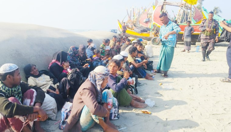 সাগর পথে বাংলাদেশে আরও ৩৪ রোহিঙ্গার অনুপ্রবেশ