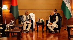 বহুল প্রত্যাশিত  প্রধান উপদেষ্টা ড.ইউনূস ও ভারতের প্রধানমন্ত্রী মোদির  বৈঠক হয়েছে
