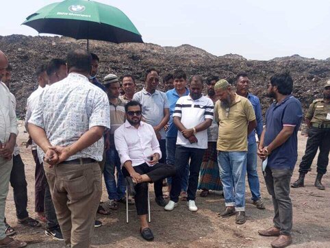 আমিন বাজার ল্যান্ডফিল আকস্মিক পরিদর্শন করেন ডিএনসিসি প্রশাসক 