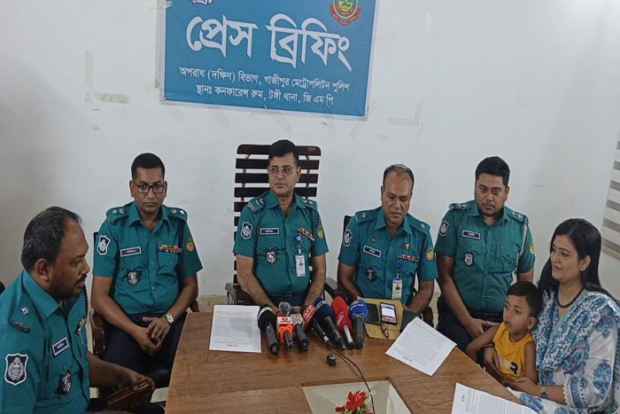    টঙ্গীতে অপহরিত সাড়ে ৪ বছরের শিশু আলিফ উদ্ধার, গ্রেফতার-৩