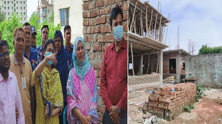  কেরানীগঞ্জের  শুভাঢ্যায় ও  দক্ষিণখানের কাওলায় রাজউকের মোবাইল কোর্ট 
