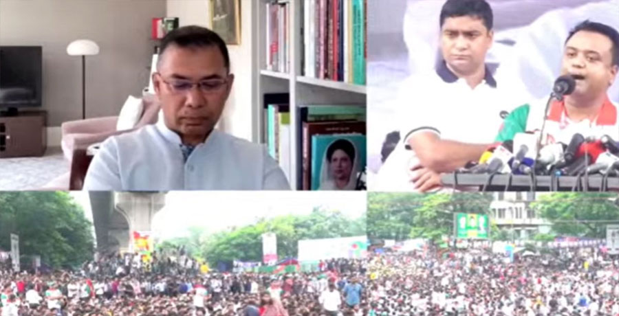 বৃষ্টি উপেক্ষা করে শাহবাগে জনস্রোত, ছাত্রদলের সমাবেশ শুরু 