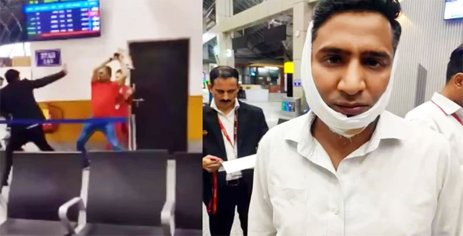 ফি দাবি করায় কর্মীর চোয়াল ভেঙে দিলেন বিমানযাত্রী