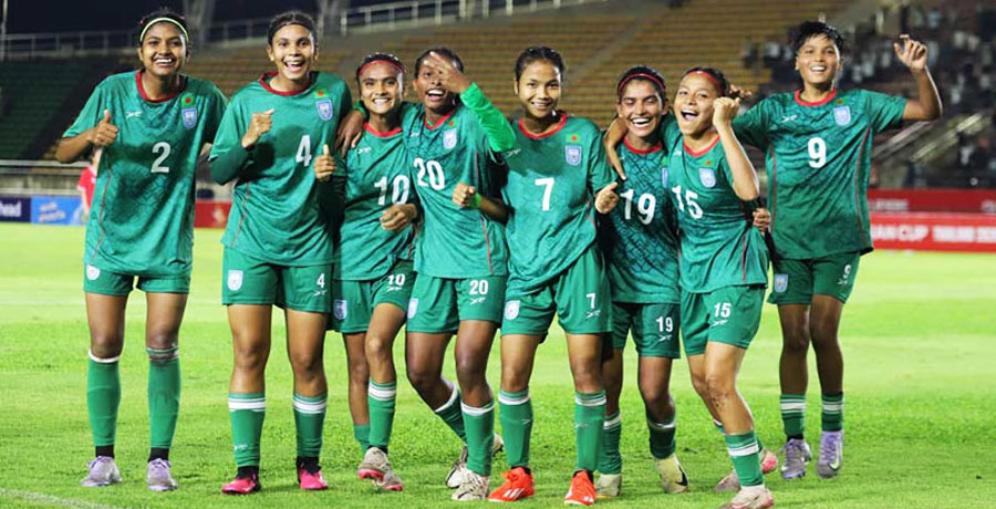 ফিফা র‍্যাঙ্কিংয়ে ২৪ ধাপ এগিয়েছে বাংলাদেশ নারী দল