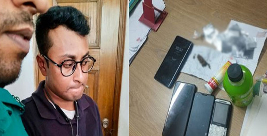 হাইকোর্টে ঢোকার সময় ইয়াবা-মদ-হেরোইনসহ তরুণ আটক