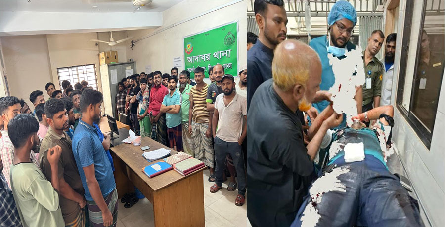  আদাবরে পুলিশ সদস্যকে কুপিয়ে যখম, ১০২জন গ্রেফতার