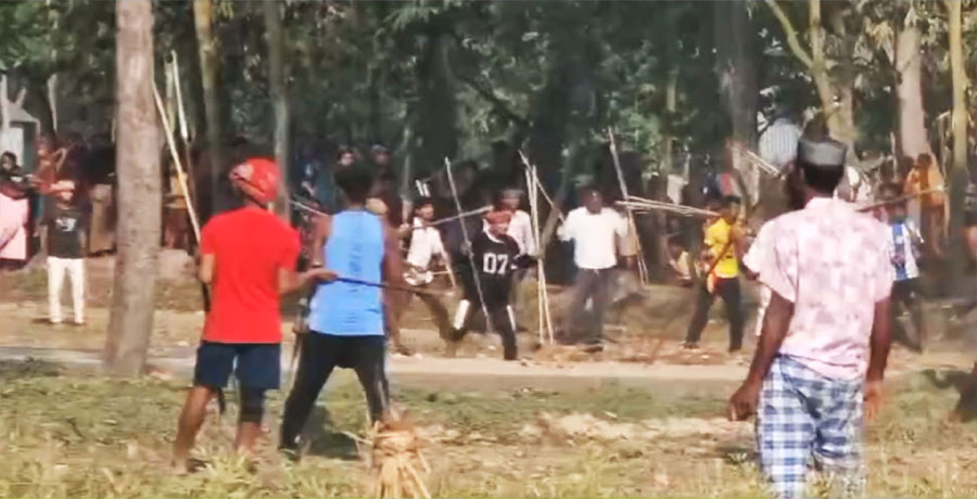 মাইকে ঘোষণা দিয়ে দুই গ্রামবাসীর সংঘর্ষে যুবক নিহত, আহত অর্ধশতাধিক