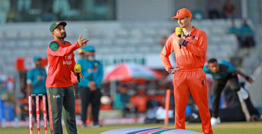 টস জিতে বাংলাদেশকে ব্যাটিংয়ের আমন্ত্রণ নেদারল্যান্ডসের