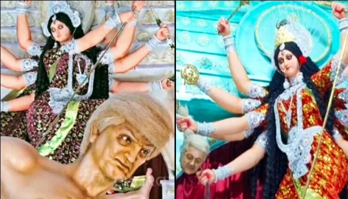 পশ্চিমবঙ্গের পূজামণ্ডপে ‘অসুর’ রূপে ট্রাম্প—শাহবাজ
