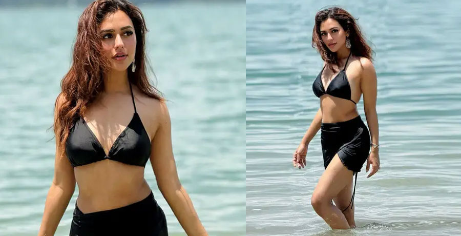 ফারিয়ার কালো পোশাকে স্টাইল ও রূপের ঝলক