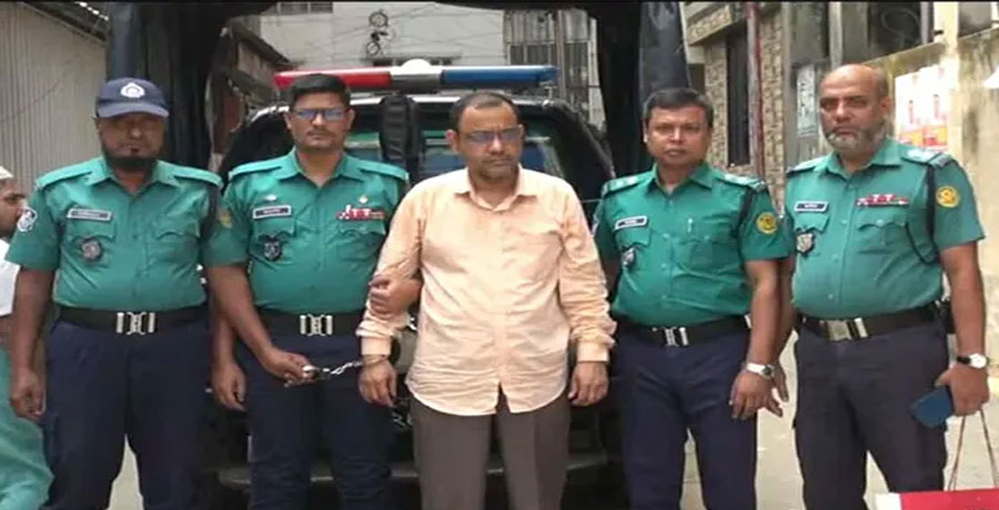 স্ত্রীকে হত্যার পর লাশ ফ্রিজে রেখে পালানো স্বামী আটক 