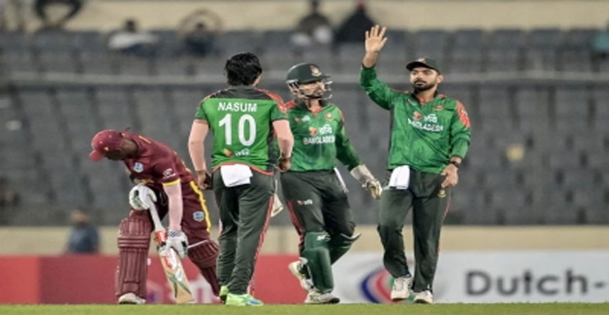 ওয়েস্ট ইন্ডিজকে ১৭৯ রানে হারিয়ে সিরিজ জয় বাংলাদেশের