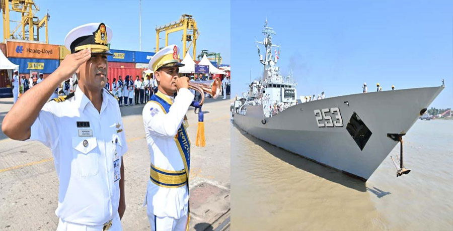 চট্টগ্রাম বন্দরে পাকিস্তান নৌবাহিনী জাহাজ পিএনএস সাইফের আগমন