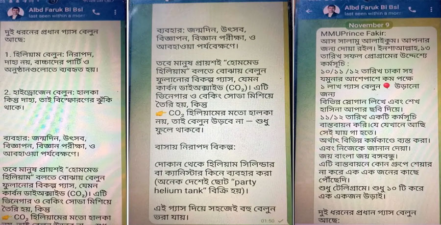 যমুনায় স্লোগান ও গ্যাস বেলুন উড়িয়ে আ.লীগের উদ্যোগে গ্রেপ্তার ২৫
