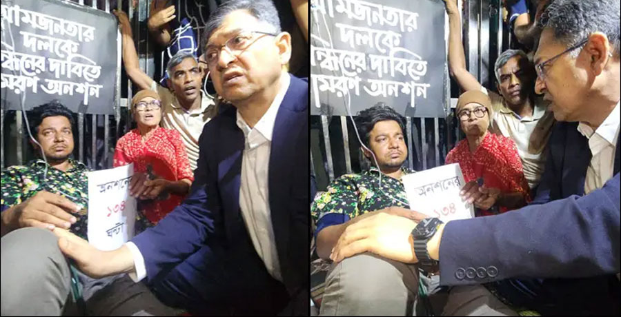 সালাহউদ্দিনের পরামর্শে অনশন ভাঙলেন তারেক, চিকিৎসার জন্য হাসপাতালে