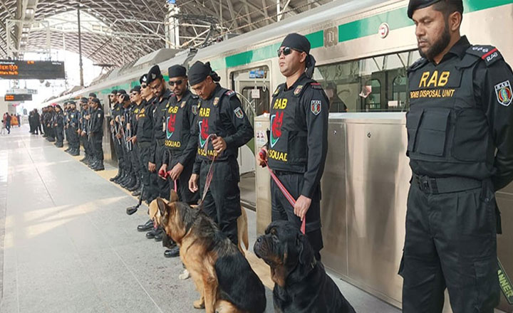 ঢাকায় মেট্রোরেলসহ সারাদেশে থানা এবং গুরুত্বপূর্ণ স্থাপনার নিরাপত্তা জোরদার