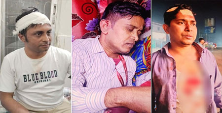 নরসিংদীতে সাংবাদিকদের উপর সন্ত্রাসীদের হামলা এখনো ধরা ছোঁয়ার বাইরে মূল হোতা 